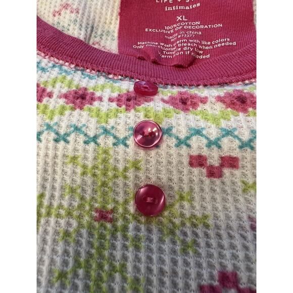 SONOMA Intimates 2 piece Thermal Pajamas Women's Size XL - Picture 10 of 14